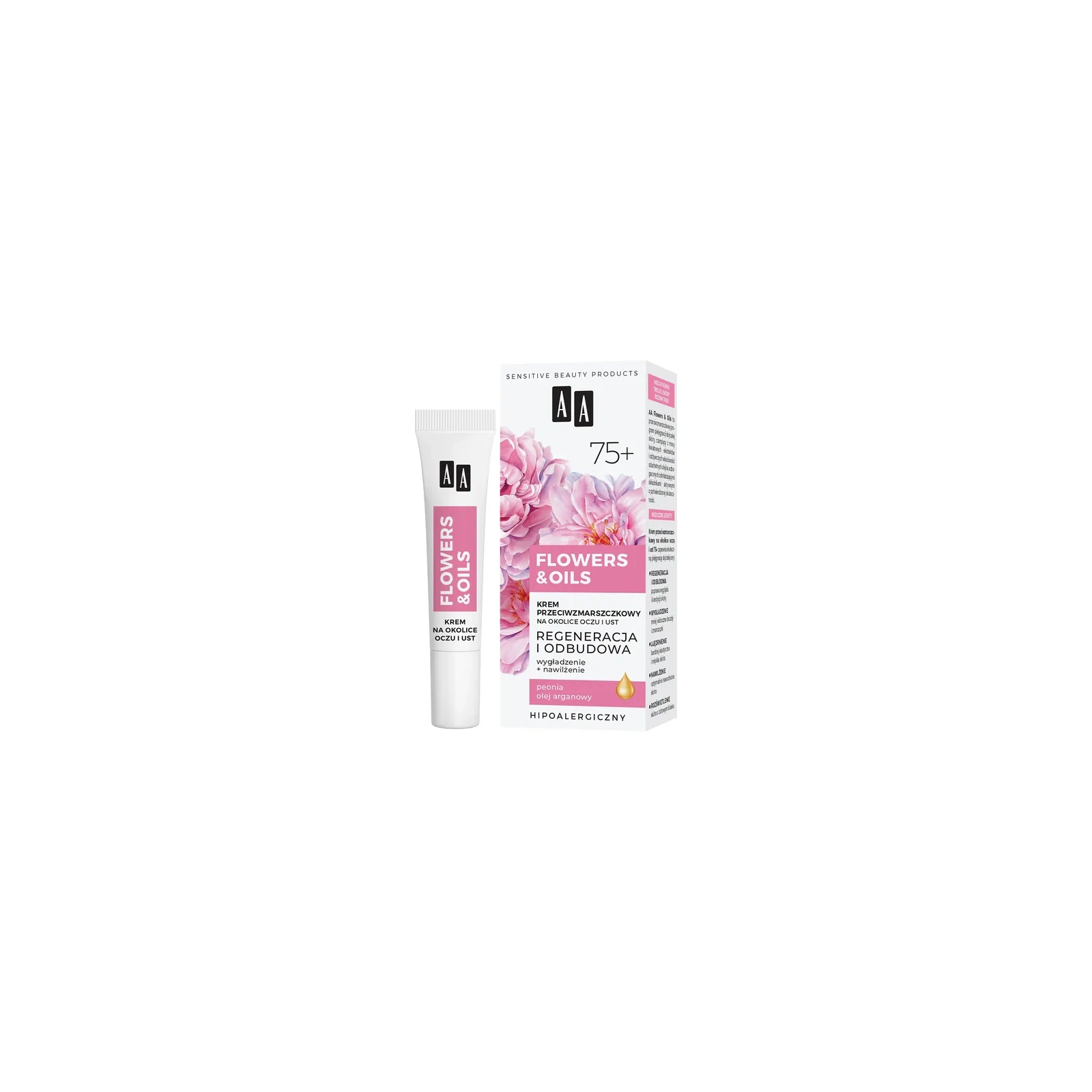 AA Flowers & Oils krem pod oczy regenerujący 75+ 15ml