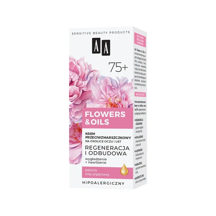 AA Flowers & Oils krem pod oczy regenerujący 75+ 15ml
