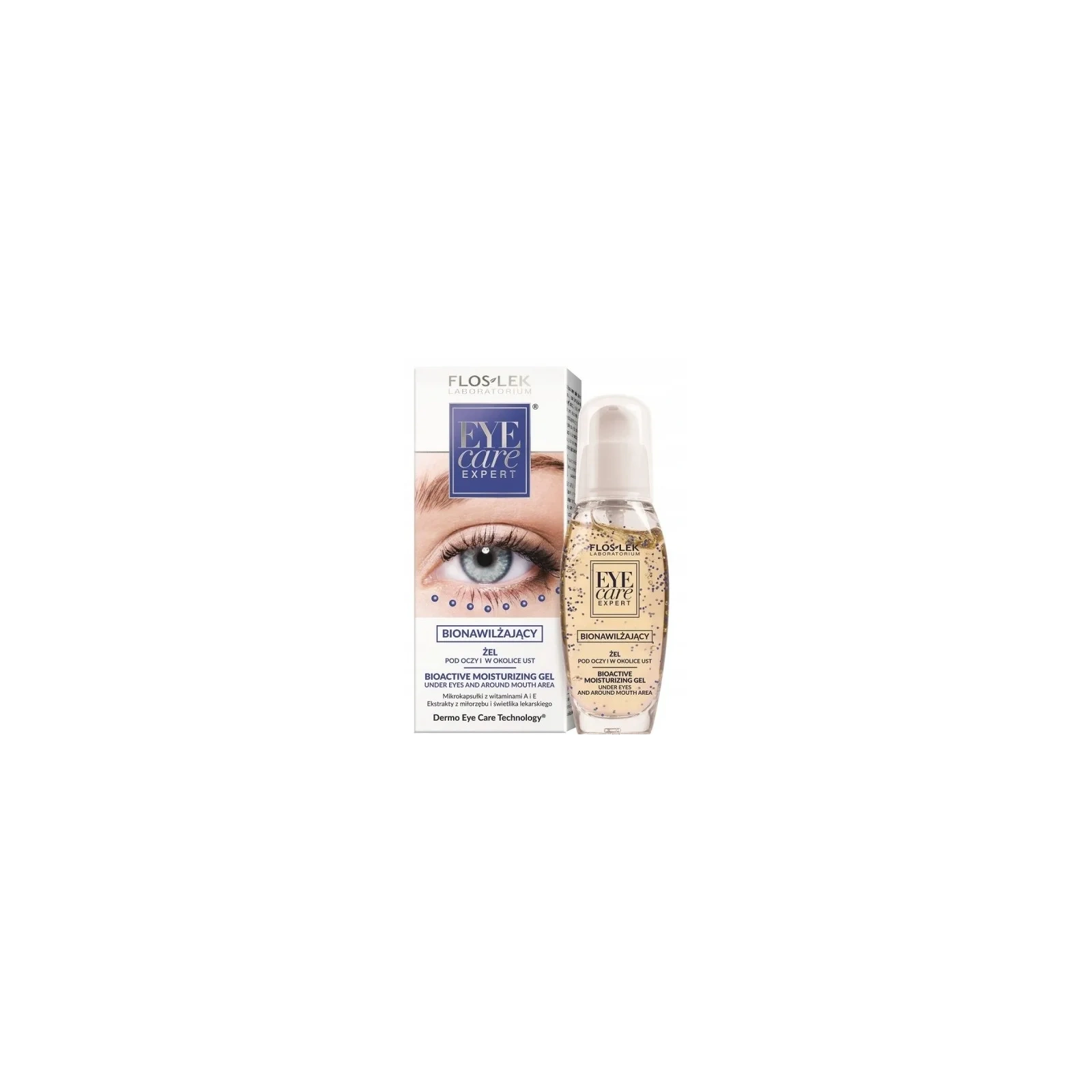 FLOSLEK Eye Care żel pod oczy bionawilżający Z Mikrokapsułkami 30ml