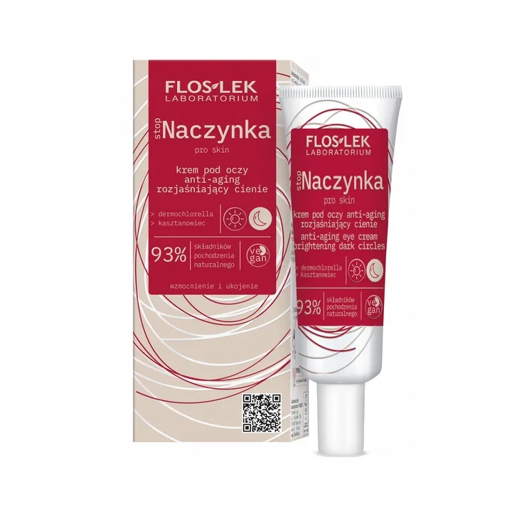 FLOSLEK Stop Naczynka krem pod oczy rozjaśniający na dzień i noc 30ml