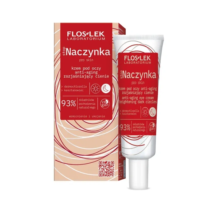 FLOSLEK Stop Naczynka krem pod oczy rozjaśniający na dzień i noc 30ml