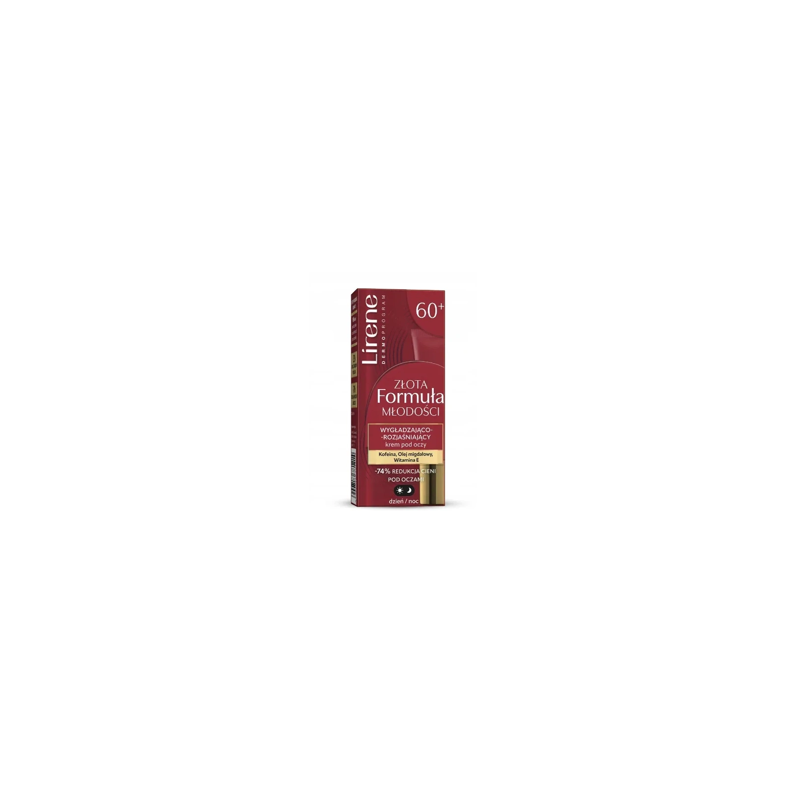 LIRENE Złota Formuła Młodości krem pod oczy 60+ wygładz-rozjaśniający 15ml