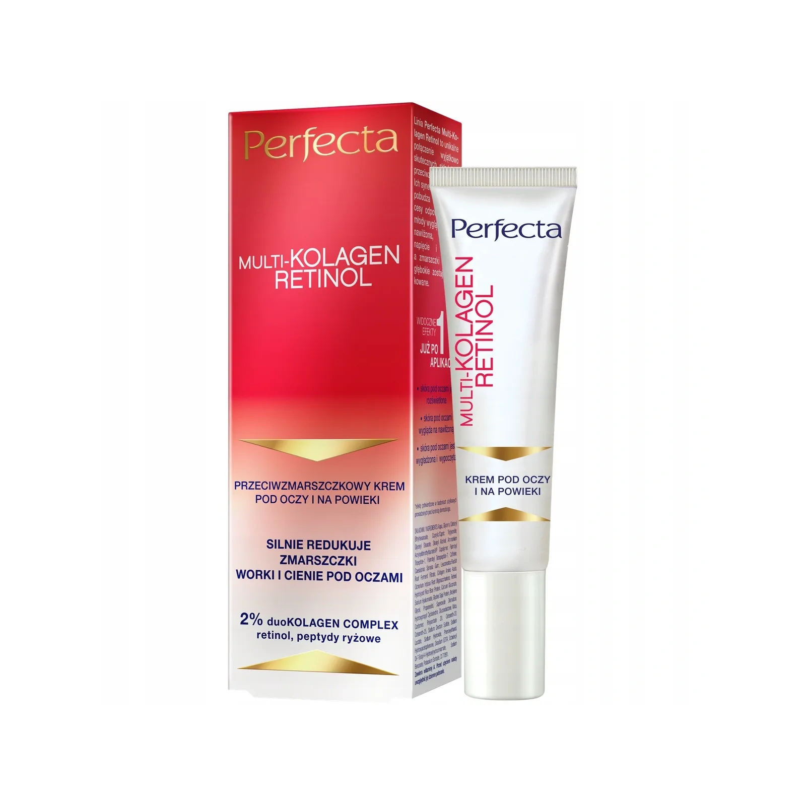 DAX Perfecta Multi-kolagen Retinol przeciwzmarszczkowy krem pod oczy i na powieki 15ml