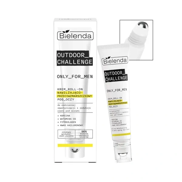 BIELENDA Outdoor Challenge Men krem roll-on pod oczy nawilżająco przeciwzmarszczkowy 15ml 