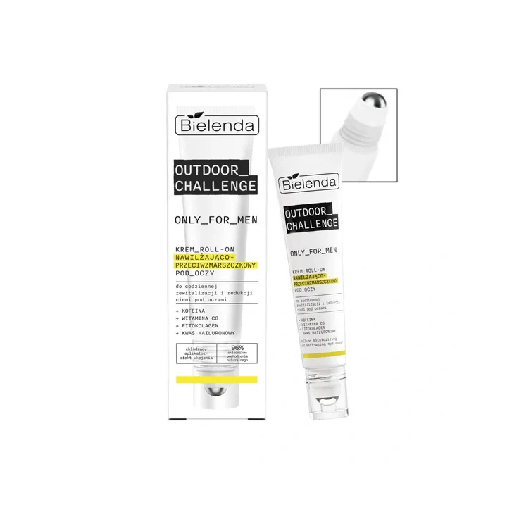 BIELENDA Outdoor Challenge Men krem roll-on pod oczy nawilżająco przeciwzmarszczkowy 15ml 
