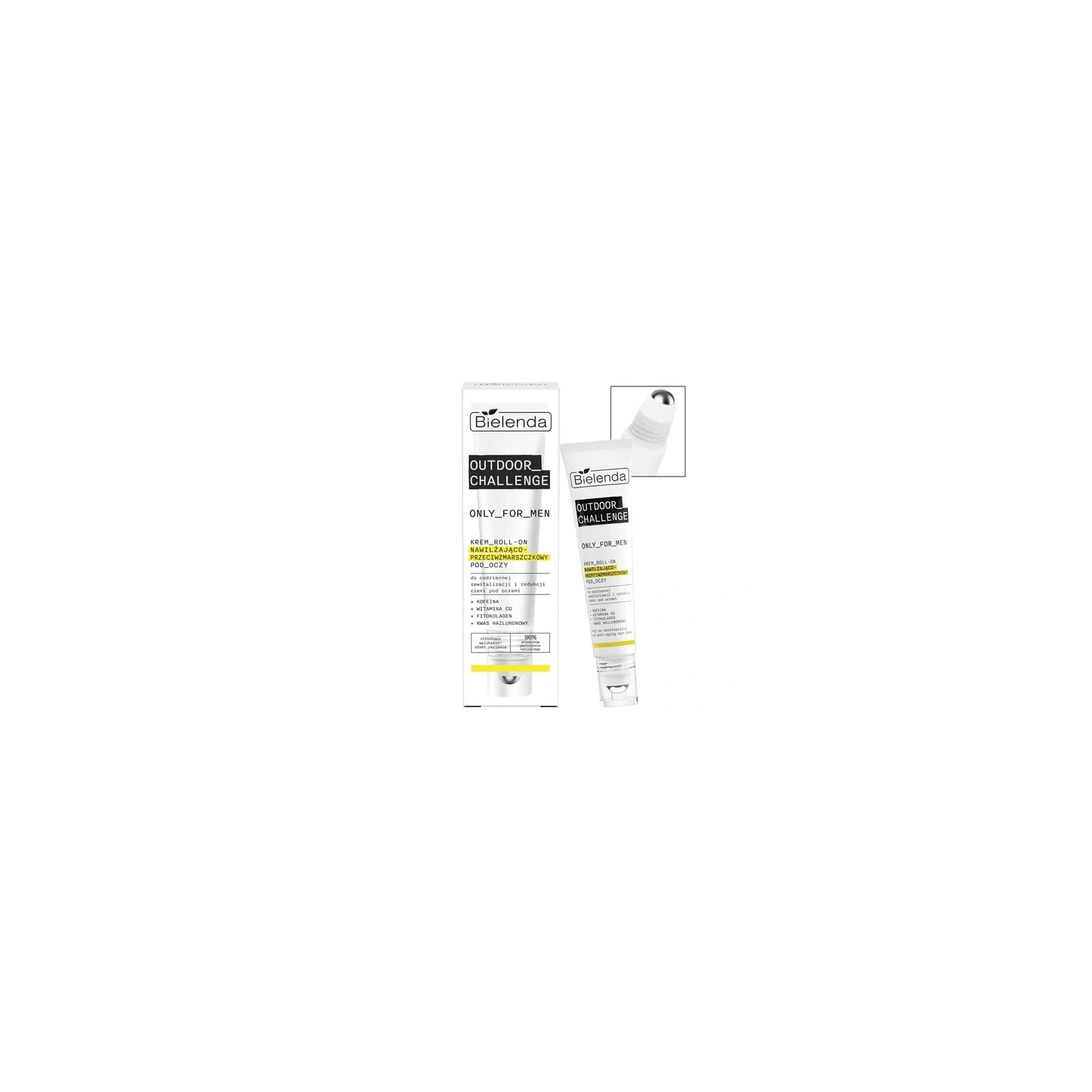 BIELENDA Outdoor Challenge Men krem roll-on pod oczy nawilżająco przeciwzmarszczkowy 15ml 