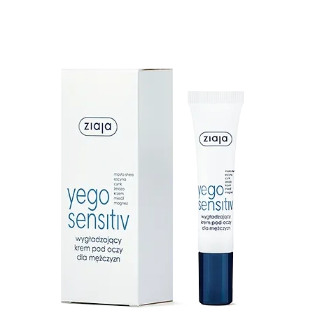 ZIAJA Yego Sensitiv wygładzający krem pod oczy dla mężczyzn 15ml