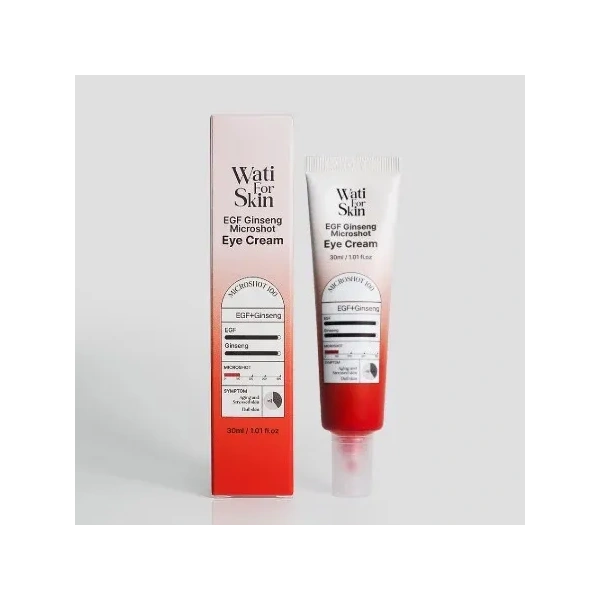 Wati For Skin WATI FOR SKIN Microshot Eye Cream krem pod oczy EGF Ginseng 30ml — Składniki i ocena