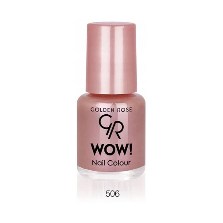 GOLDEN ROSE Wow Nail Color mini lakier do paznokci 506 perłowy 6ml