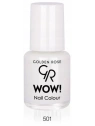 GOLDEN ROSE Wow Nail Color mini lakier do paznokci 501 biały 6ml