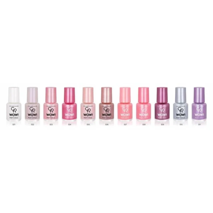 GOLDEN ROSE Wow Nail Color mini lakier do paznokci 511 perłowy 6ml