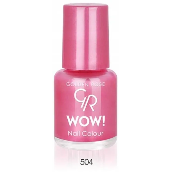 GOLDEN ROSE Wow Nail Color mini lakier do paznokci 504 perłowy 6ml