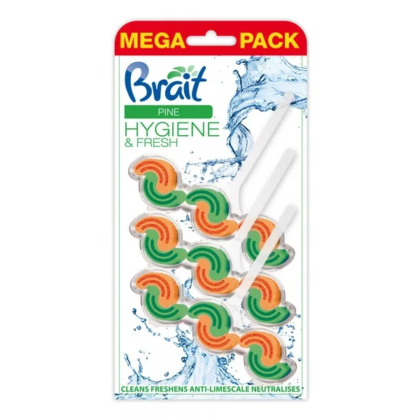 BRAIT Hygiene & Fresh 2-fazowa kostka do WC Pine 3x45g