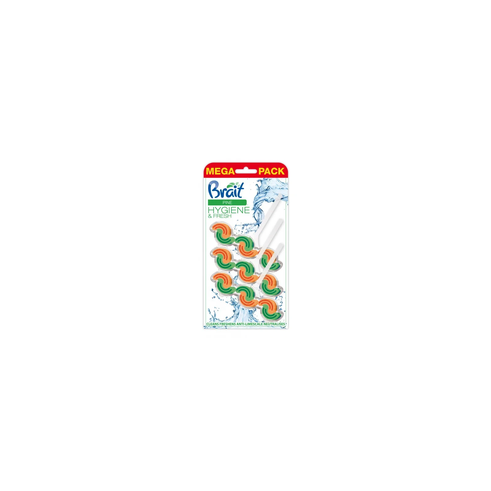 BRAIT Hygiene & Fresh 2-fazowa kostka do WC Pine 3x45g