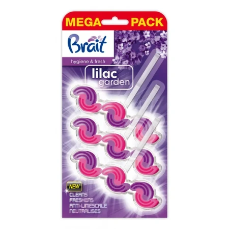 BRAIT Hygiene & Fresh 2-fazowa kostka do WC Lilac Garden 3x45g