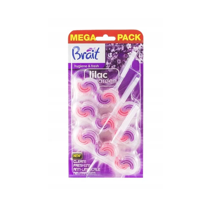 BRAIT Hygiene & Fresh 2-fazowa kostka do WC Lilac Garden 3x45g
