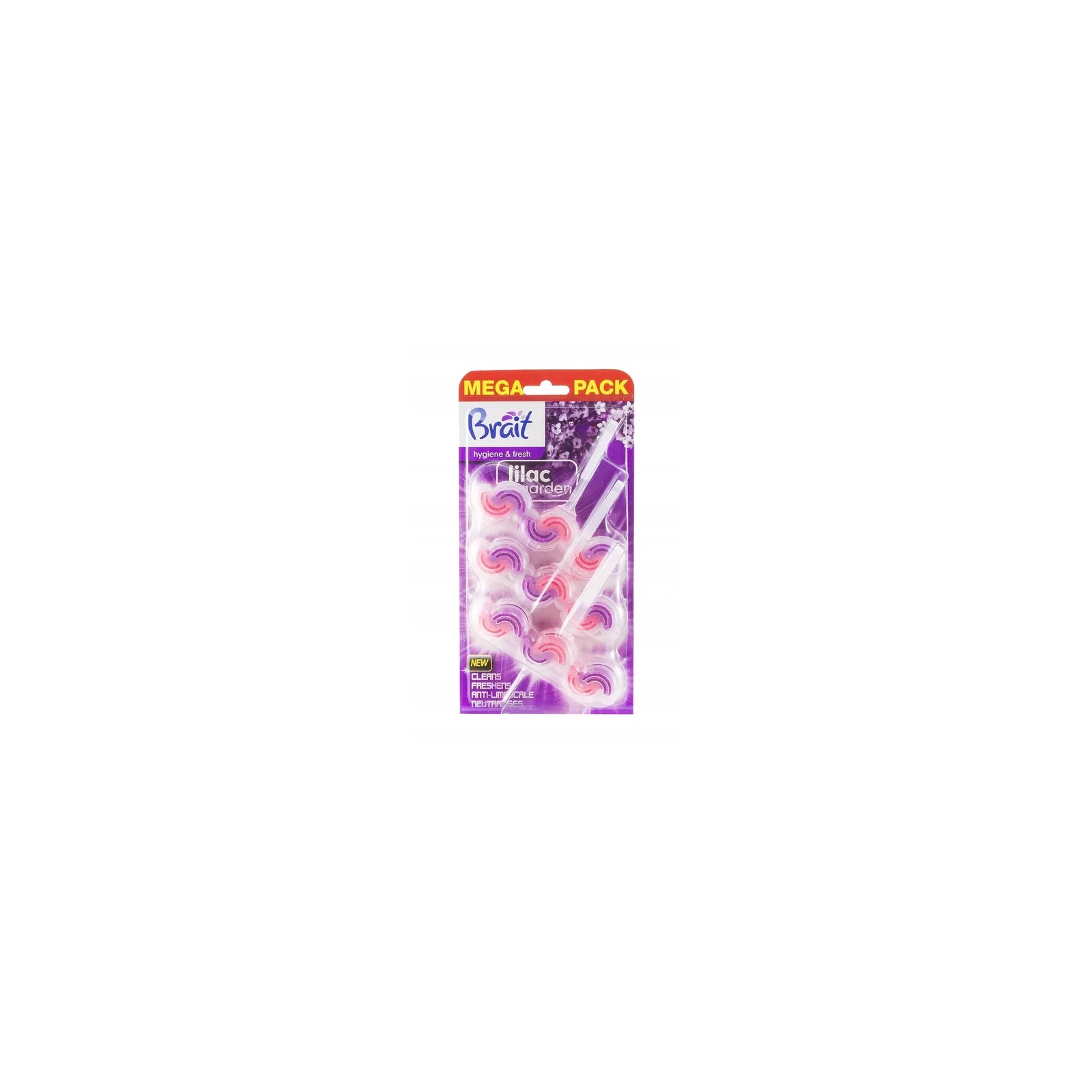 BRAIT Hygiene & Fresh 2-fazowa kostka do WC Lilac Garden 3x45g