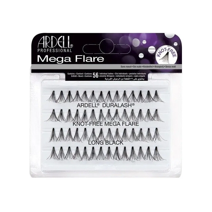 ARDELL Mega Flare kępki Knot-Free Mega Flare Long Black