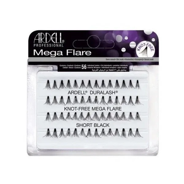 ARDELL Mega Flare kępki Knot-Free Mega Flare Short Black