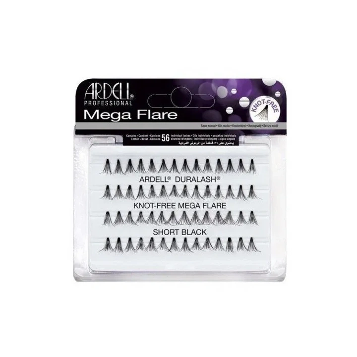 ARDELL Mega Flare kępki Knot-Free Mega Flare Short Black
