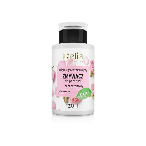 DELIA zmywacz do paznokci bezacetonowy z witaminą A E F 200ml 