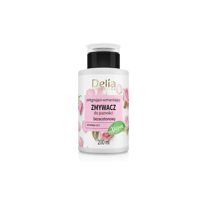 DELIA zmywacz do paznokci bezacetonowy z witaminą A E F 200ml 