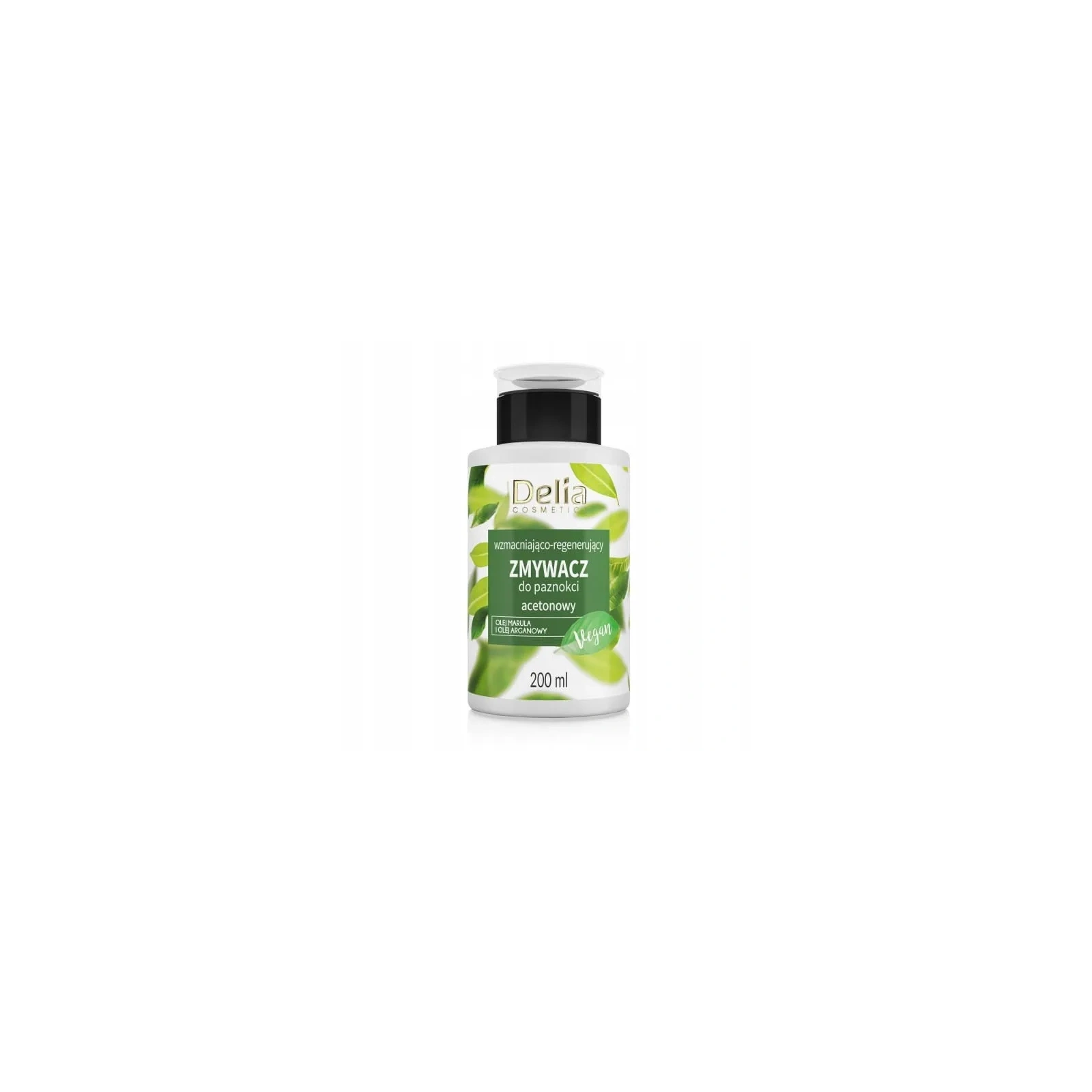 DELIA acetonowy zmywacz do paznokci wegański Marula Argan 200ml
