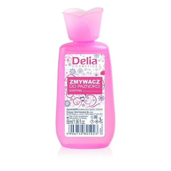 DELIA Zmywacz do paznokci acetanowy Kwiatek 58ml