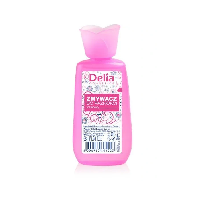 DELIA Zmywacz do paznokci acetanowy Kwiatek 58ml