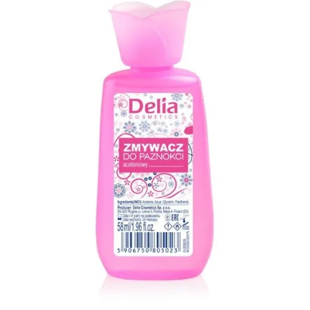 DELIA Zmywacz do paznokci acetanowy Kwiatek 58ml
