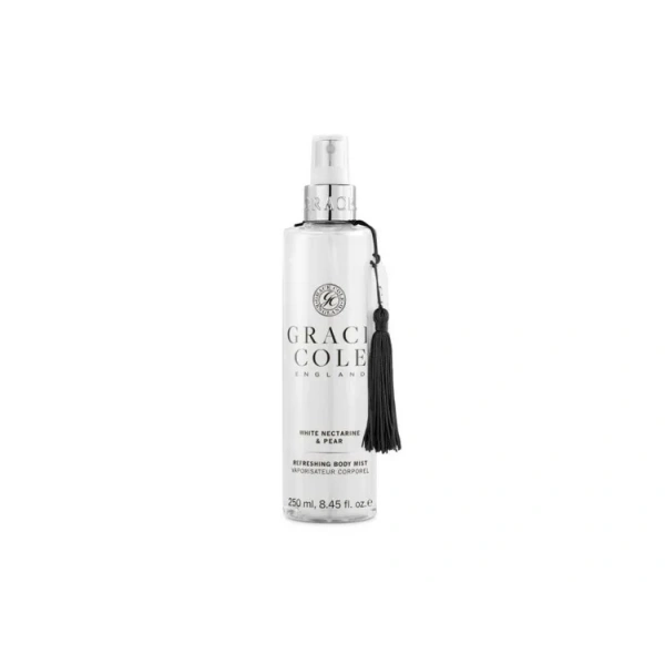 GRACE COLE White Nectarine & Pear mgiełka do włosów ciała 250ml