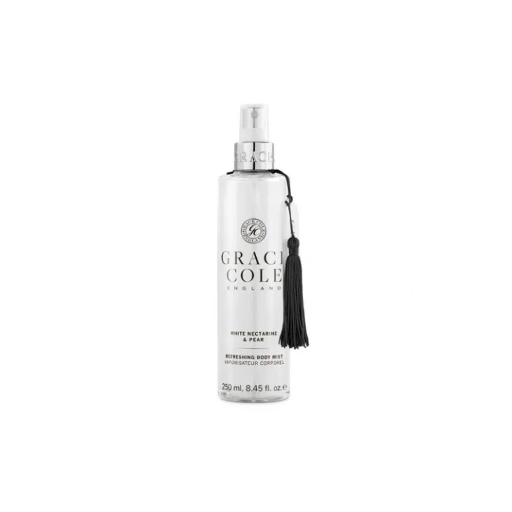 GRACE COLE White Nectarine & Pear mgiełka do włosów ciała 250ml