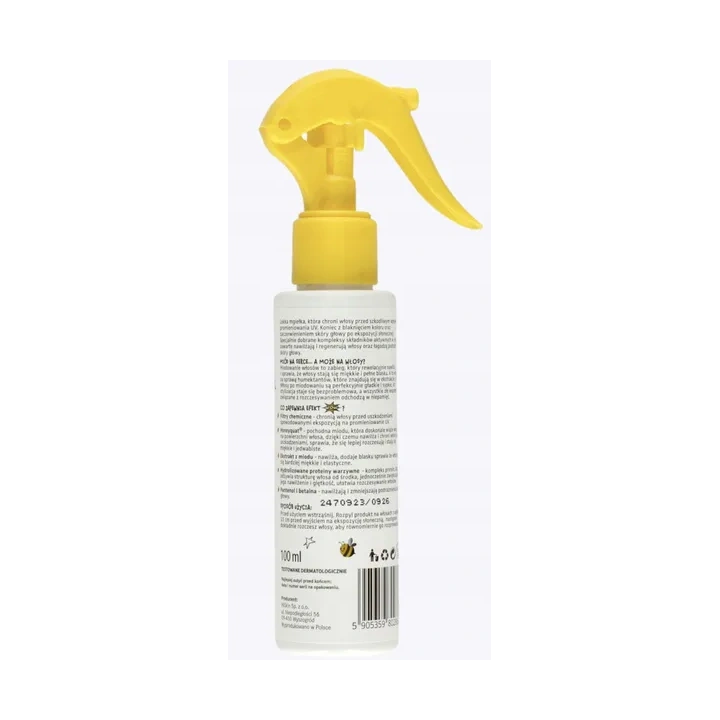 HISKIN Crazy Hair mgiełka do włosów ochronna SPF30 Miodowa 100ml