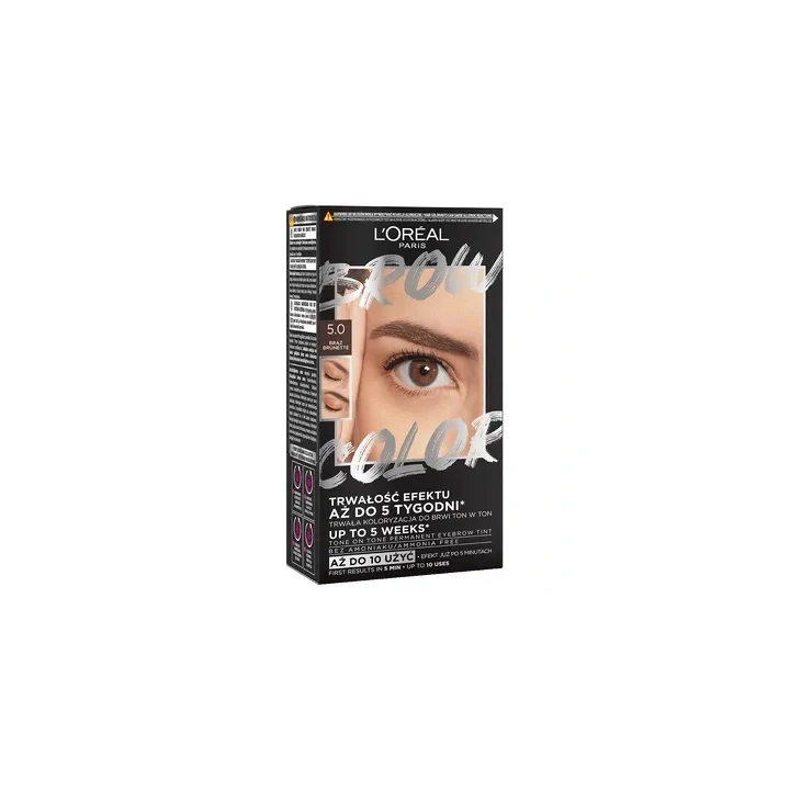 LOREAL Brow Color zestaw do koloryzacji brwi 5.0 Brunette 