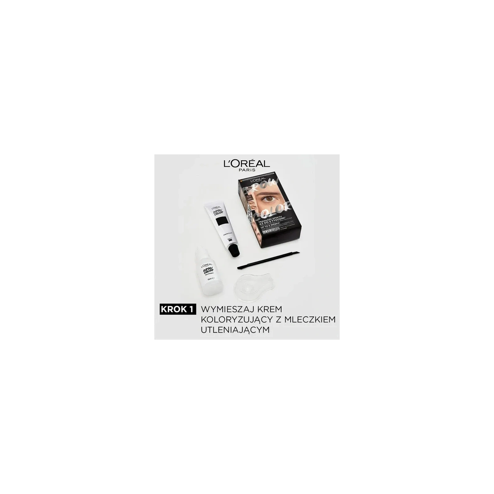 LOREAL Brow Color zestaw do koloryzacji brwi 5.0 Brunette 
