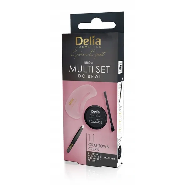 DELIA Brow Multi Set 1.1 Grafitowa czerń