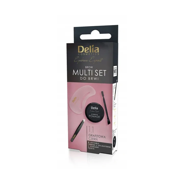DELIA Brow Multi Set 1.1 Grafitowa czerń