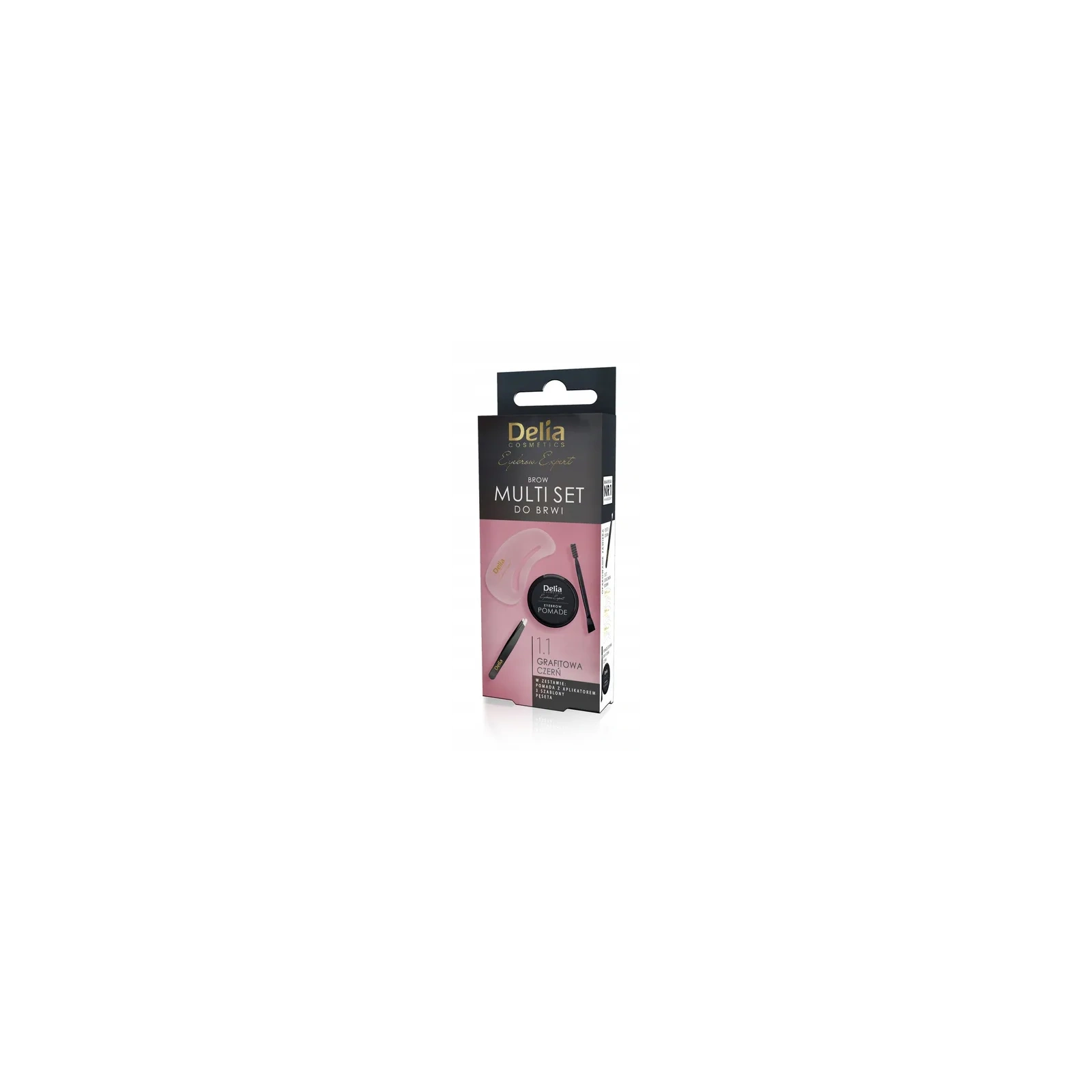 DELIA Brow Multi Set 1.1 Grafitowa czerń