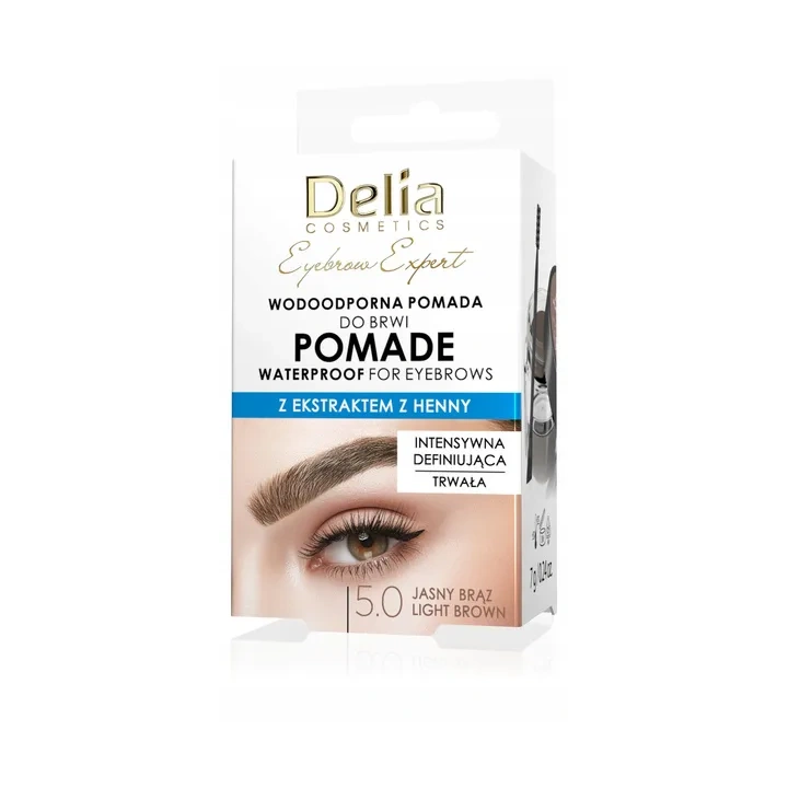 DELIA Eyebrow Expert Pomade wodoodporna pomada do brwi 3.0 ciemny brąz 7g