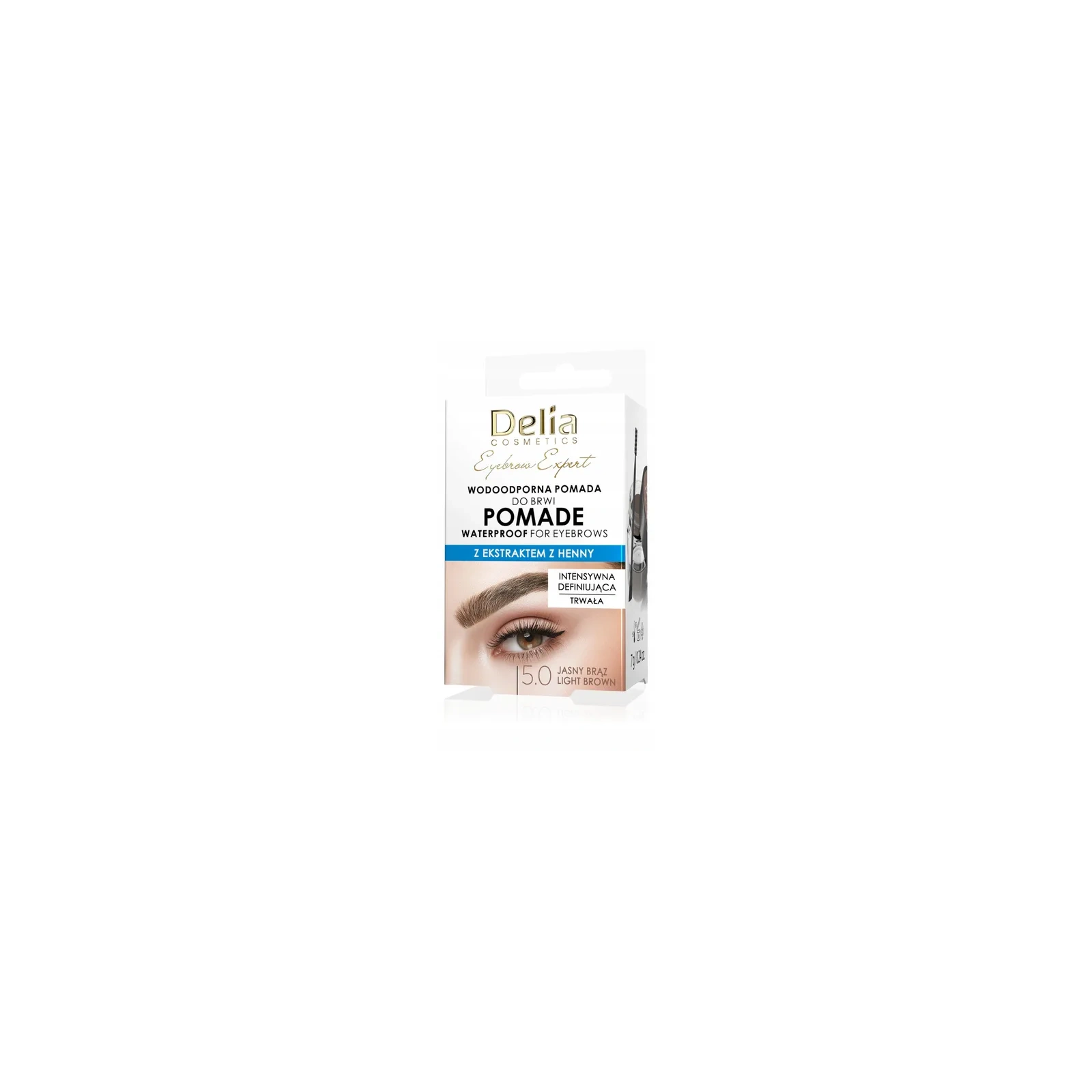 DELIA Eyebrow Expert Pomade wodoodporna pomada do brwi 3.0 ciemny brąz 7g