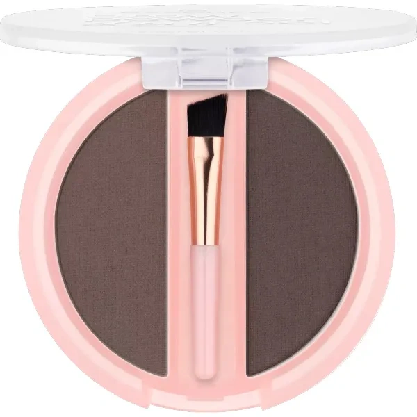 ESSENCE Brow Powder Duo Set pudrowy zestaw do brwi 03 Dark 1,8ml