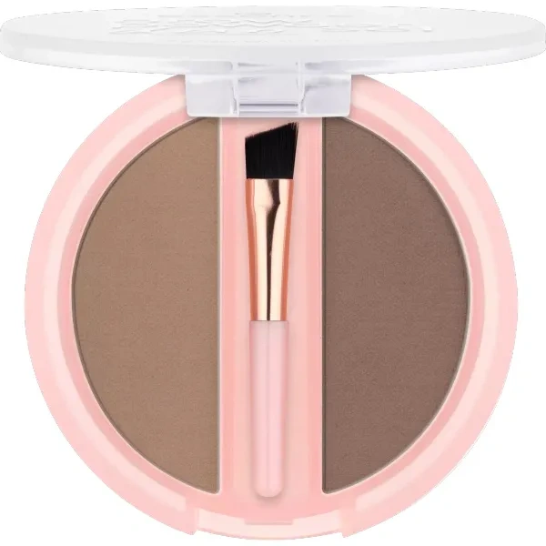 ESSENCE Brow Powder Duo Set pudrowy zestaw do brwi 01 Light 1,8ml 