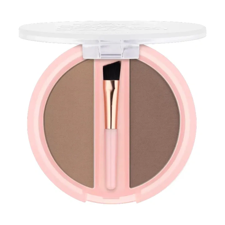 ESSENCE Brow Powder Duo Set pudrowy zestaw do brwi 01 Light 1,8ml 