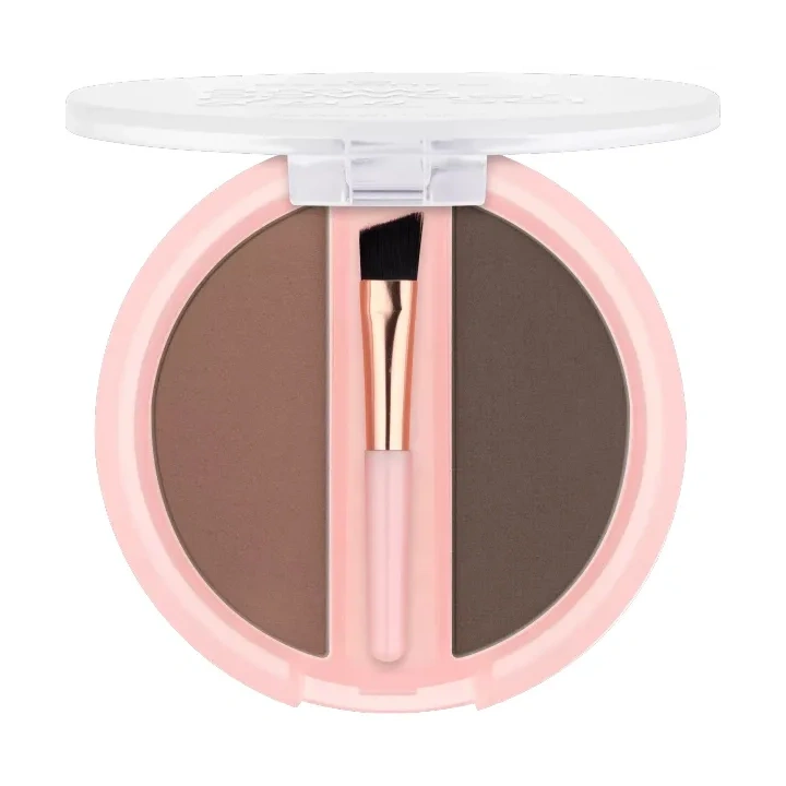 ESSENCE Brow Powder Duo Set pudrowy zestaw do brwi 02 Medium 1,8ml 