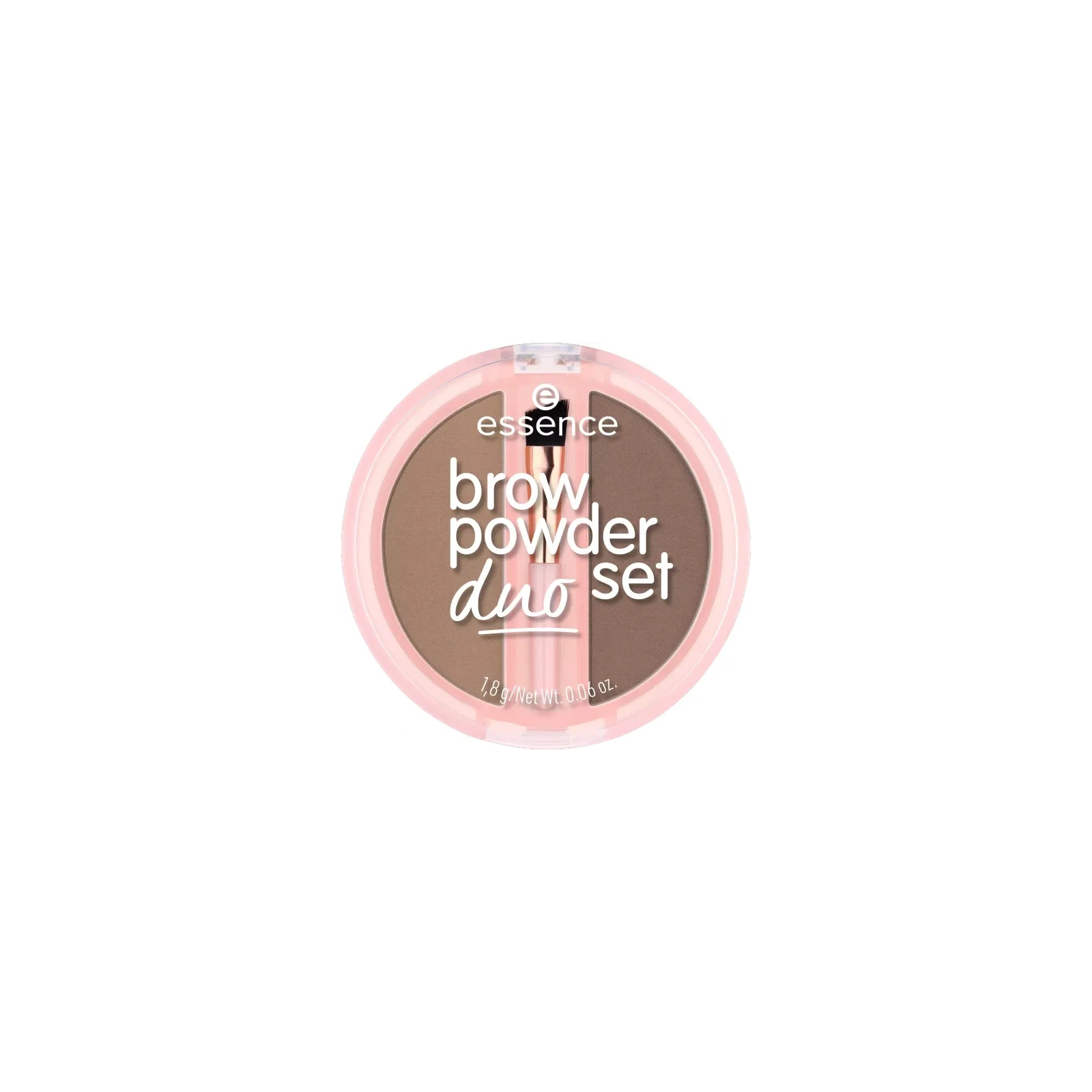 ESSENCE Brow Powder Duo Set pudrowy zestaw do brwi 01 Light 1,8ml 