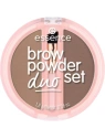 ESSENCE Brow Powder Duo Set pudrowy zestaw do brwi 01 Light 1,8ml 