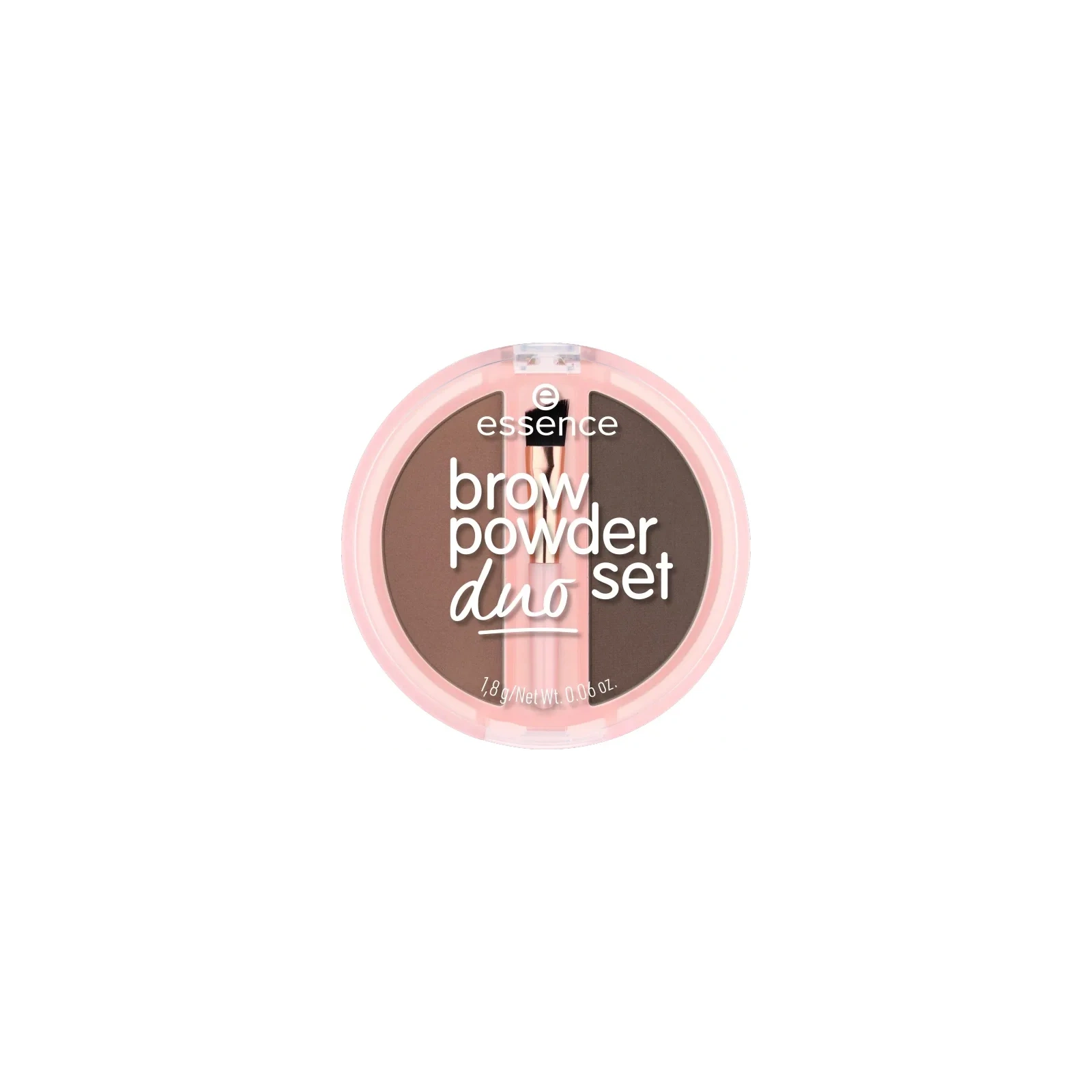 ESSENCE Brow Powder Duo Set pudrowy zestaw do brwi 02 Medium 1,8ml 