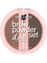 ESSENCE Brow Powder Duo Set pudrowy zestaw do brwi 02 Medium 1,8ml 