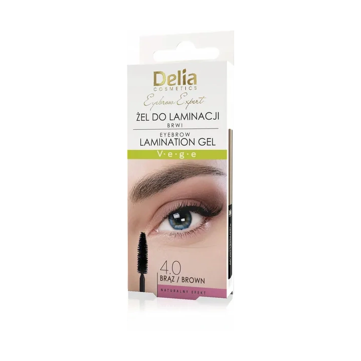DELIA Eyebrow Expert żel do laminacji brwi 4.0 Brąz 4ml
