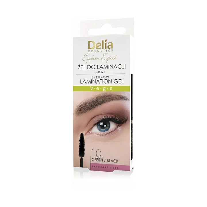 DELIA Eyebrow Expert żel do laminacji brwi 1.0 Czarny 4ml